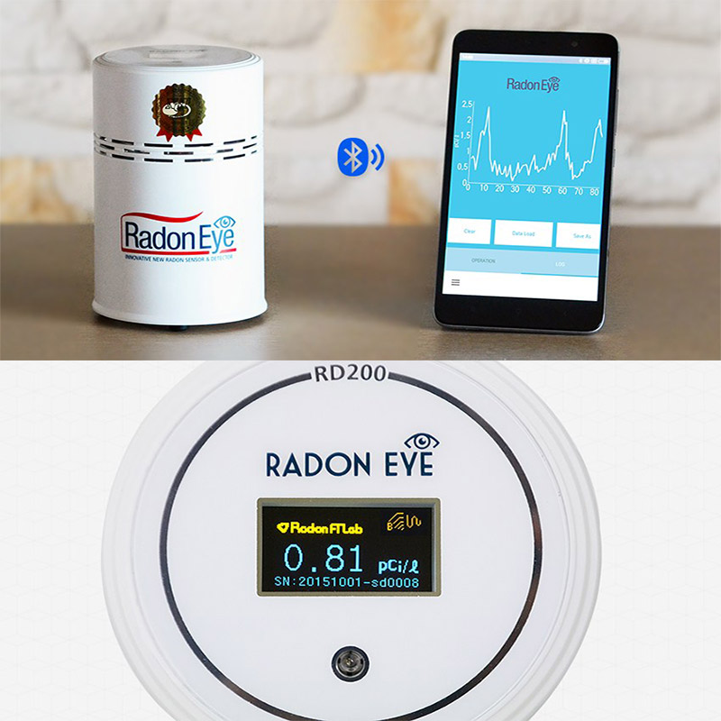 Alquiler del medidor de radón digital Radon Eye RD200
